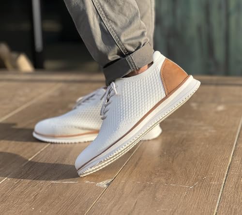 Men's Dress Sneakers Casual Walking Shoes Oxfords Mesh Comfortable Lightweight Breathable Lace-Up X287