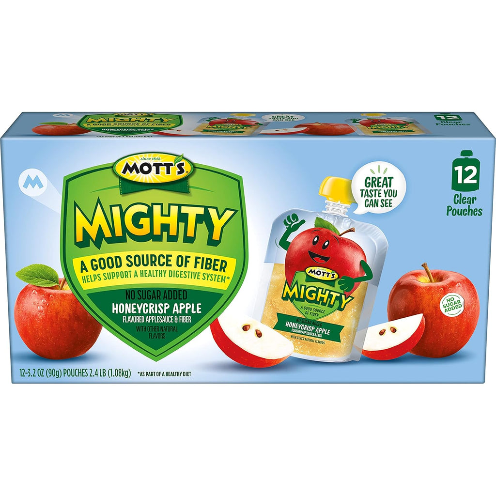 12 Pack 3.2 Oz Honeycrisp Apple Applesauce Pouches L179