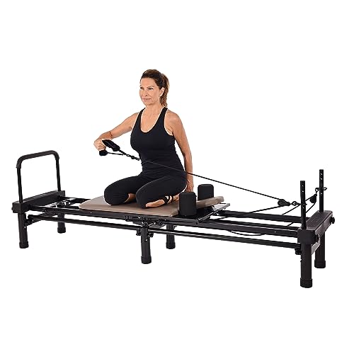 Gray Pilates Reformer Workout Machine D510