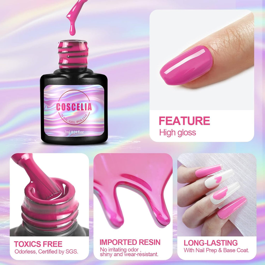 10pcs Gel Nail Polish Kit with U V Light and Drill Z574362