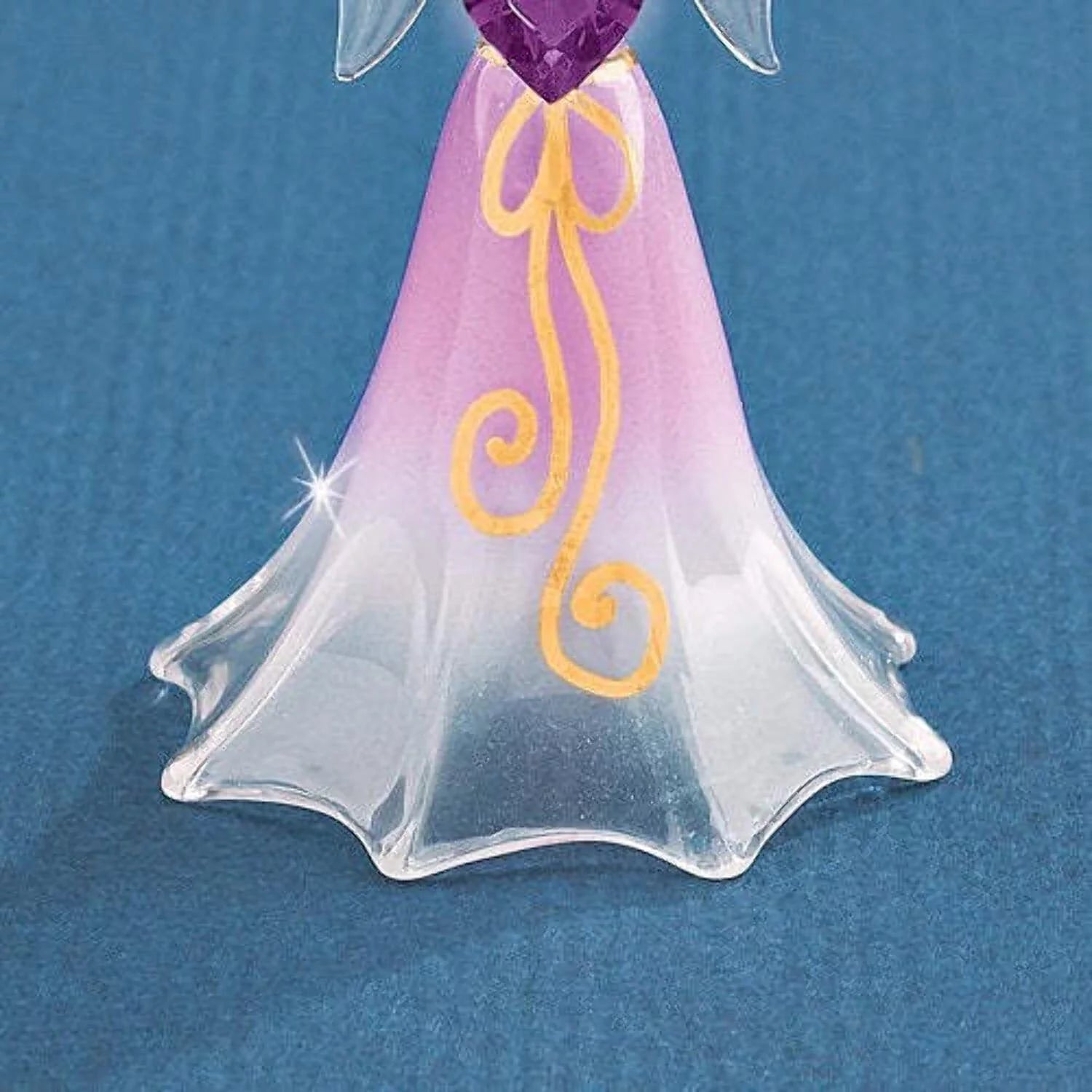 Lavender Angel Glass Figurine Q70566