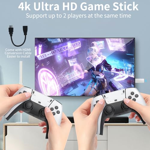 Wireless Retro Game Console with 64GB TF Card and Dual 2.4G Wireless Controllers Z440