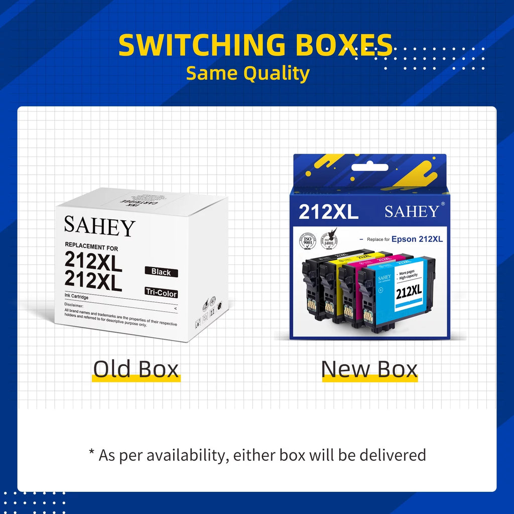 4 Pack Black Cyan Magenta Yellow 212xl Ink Cartridge L3181