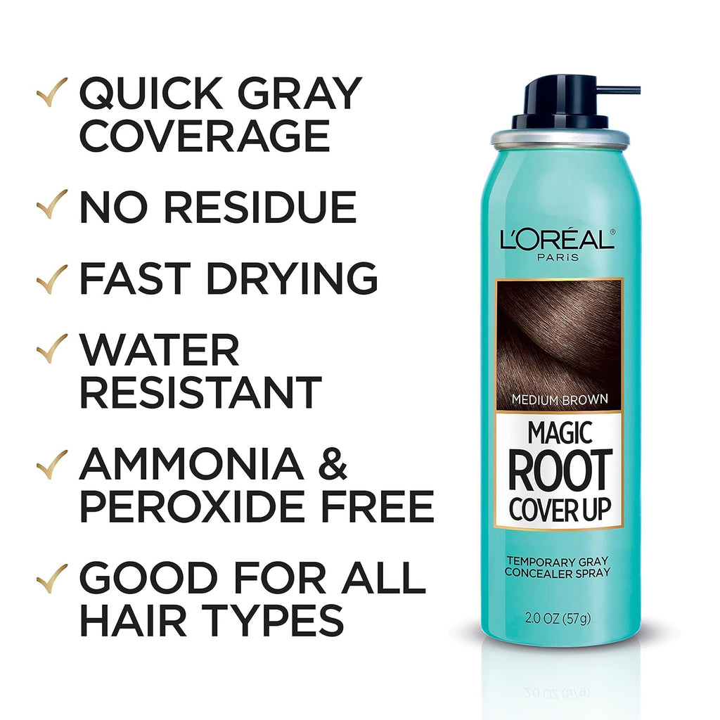 Medium Brown and Dark Brown 2 Oz Gray Concealer Spray E304917