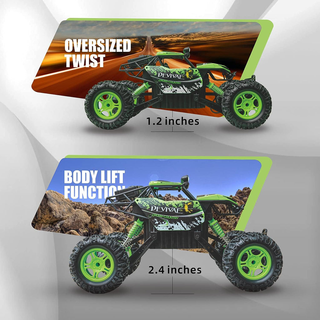 1:12 4WD 2.4GHz Remote Control Monster Truck with 2 Batteries B4566