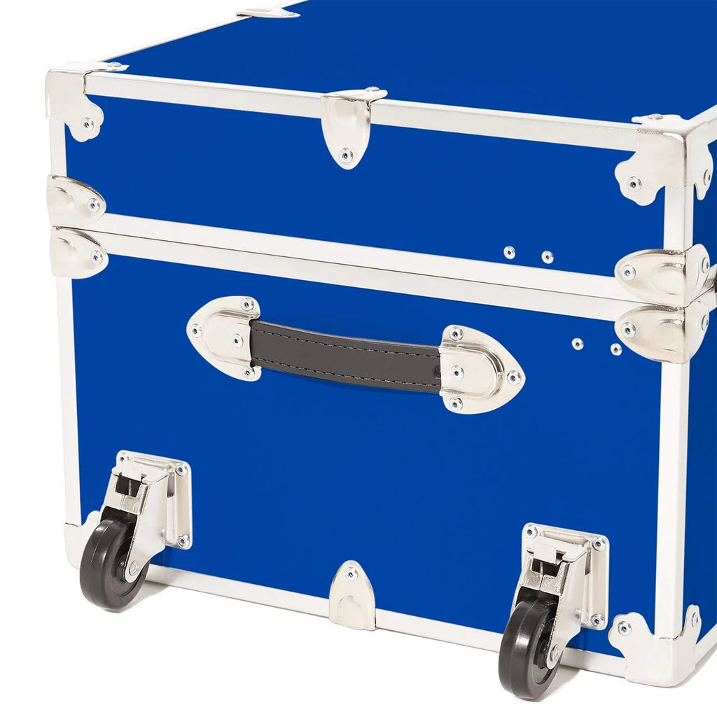 Large Armor Trunk with Removable Wheels 32"x18"x14" Royal Blue P613