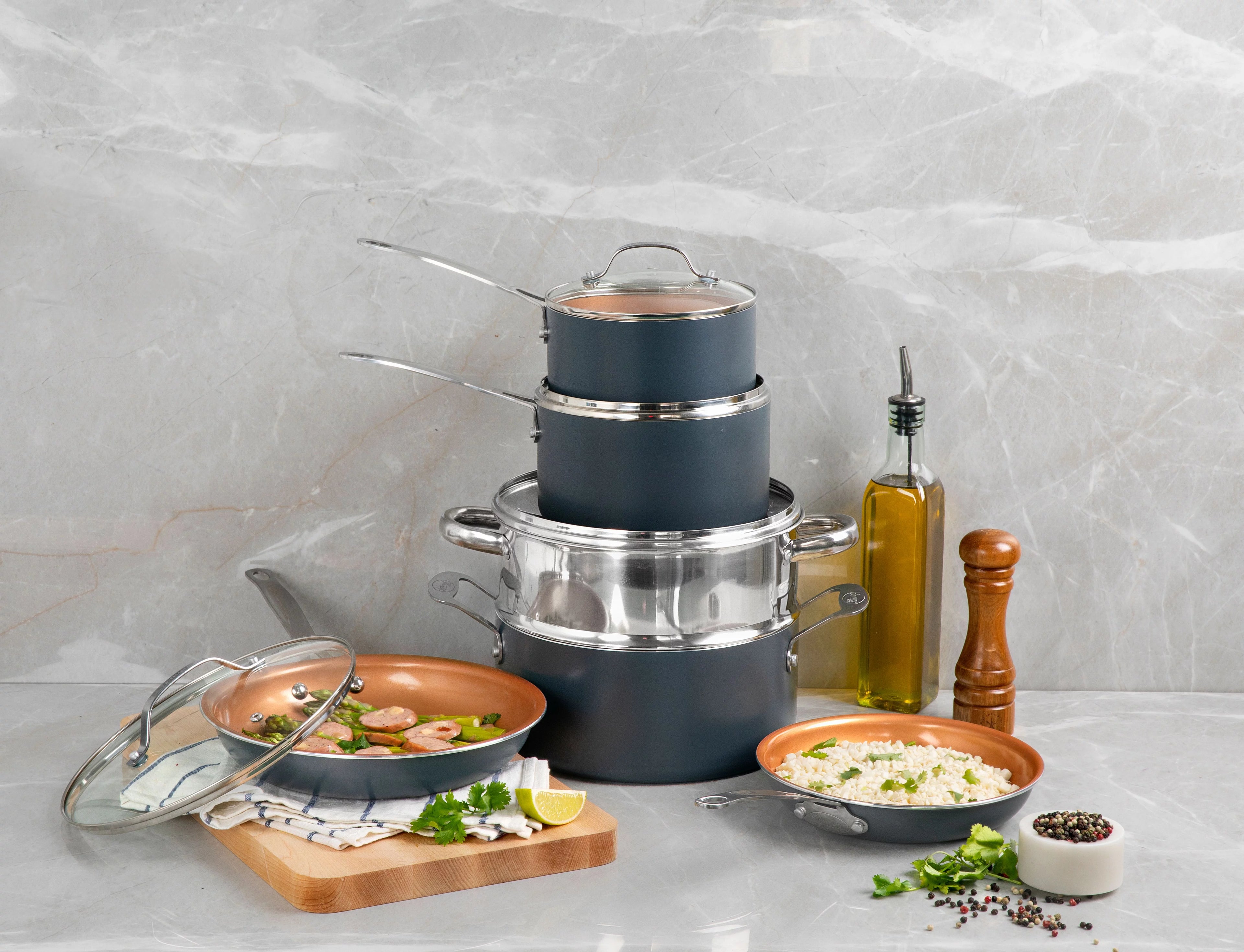 12 Piece Non-stick Cookware Set V711
