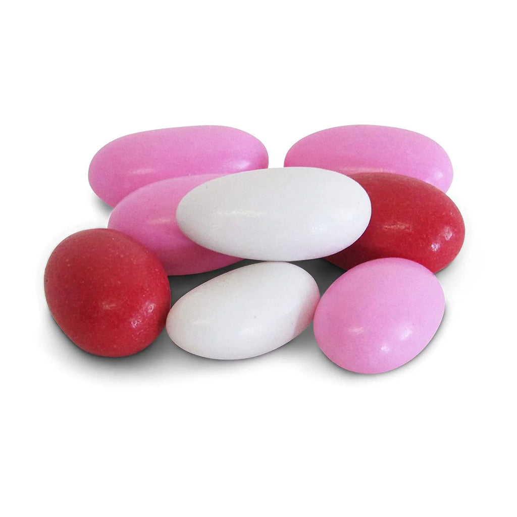 Red Pink & White Jordan Almonds Mix, 5 LBS Bulk Bag E608419