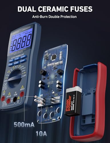Digital Multimeter TRMS 6000 Counts Auto-Ranging Tester K45223