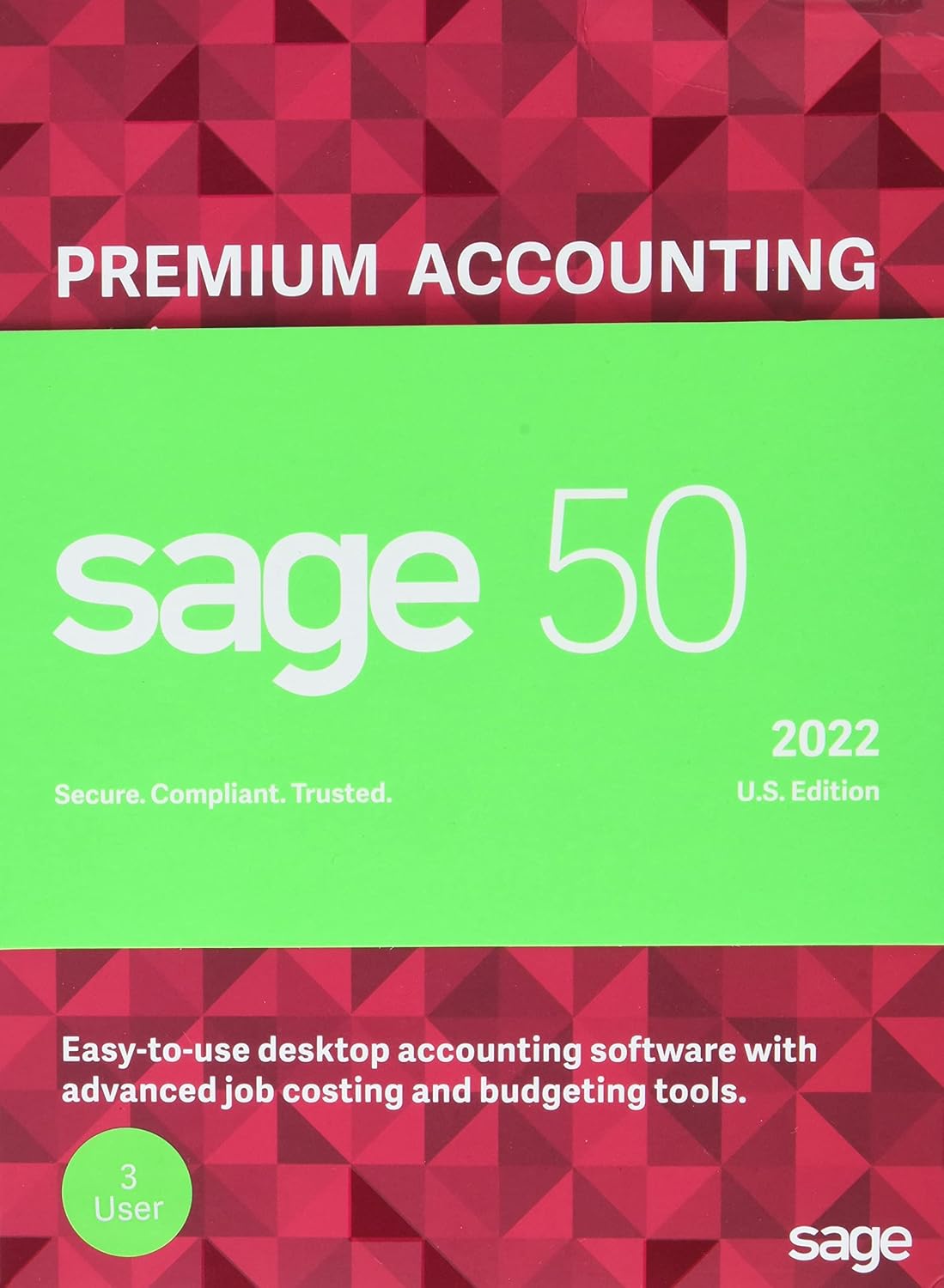 Sage 50 Premium Accounting 2022 1-User Accounting Software W657