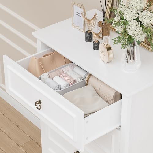 6 Drawer Tall Wood Dresser Z403