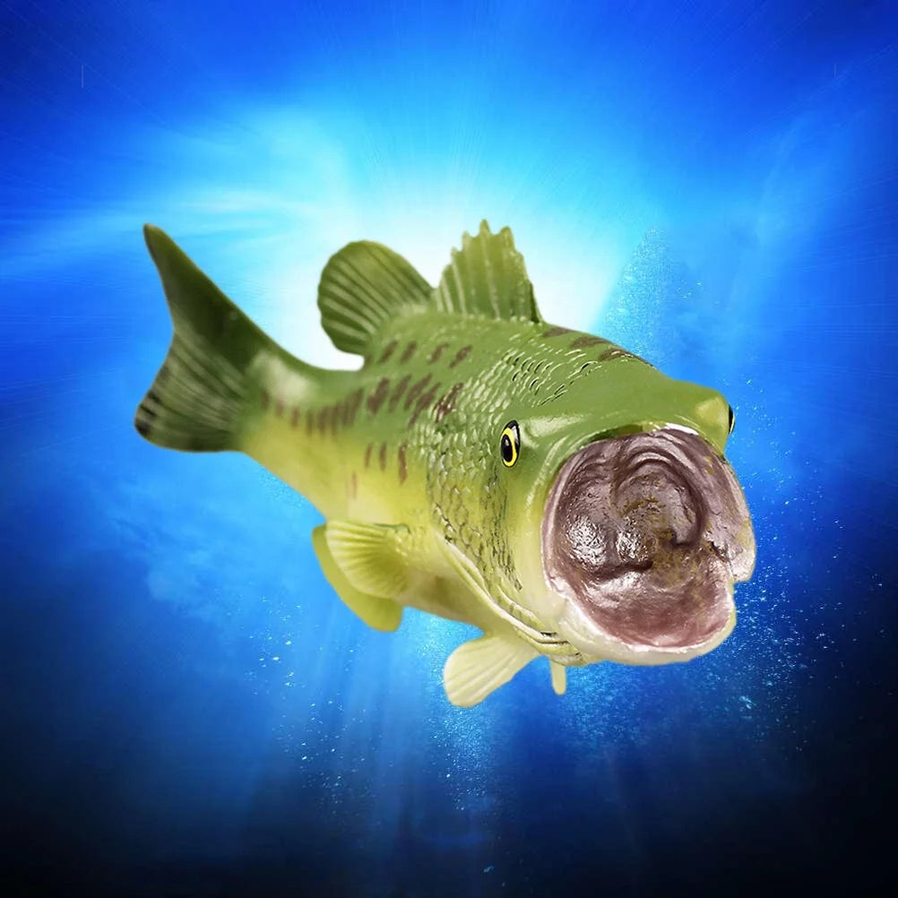 Plastic Realistic Largemouth Bass Toys (Green) I718865