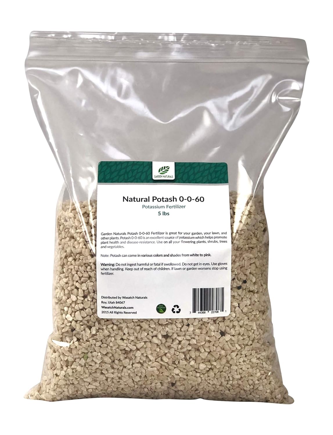 Natural Potash 0-0-60 Fertilizer 15 Pounds A372727