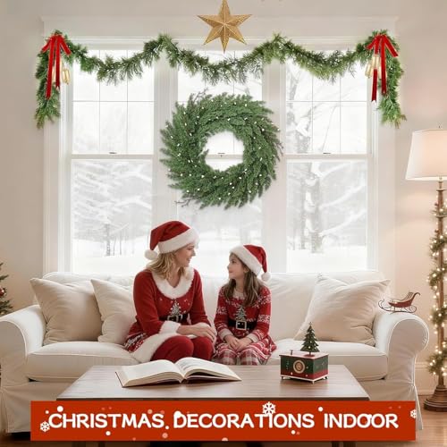 22 Inch Green Artificial Christmas Wreath P90567