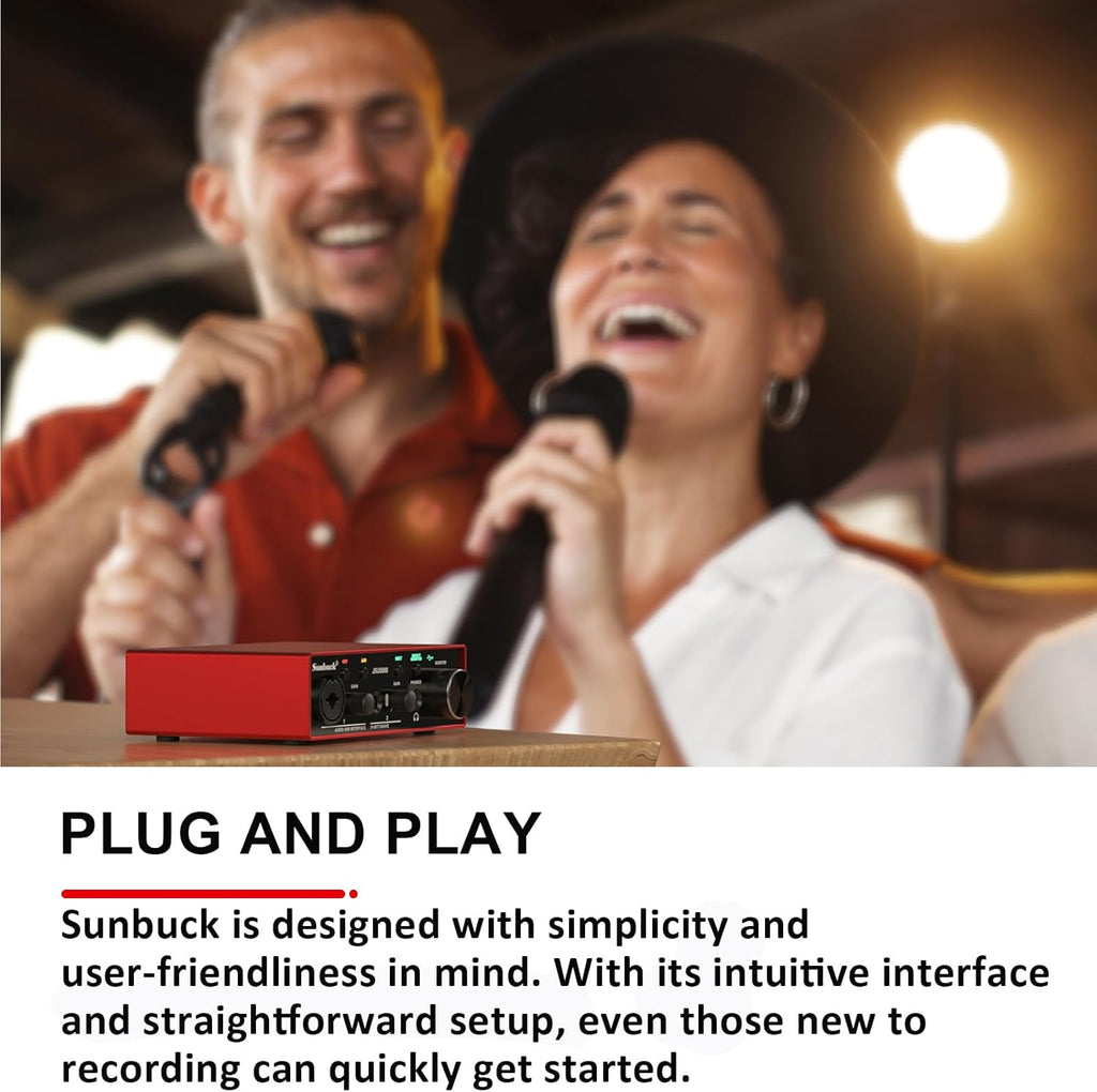 24Bit/192kHz USB Audio Interface with XLR/48V Phantom Power P29191
