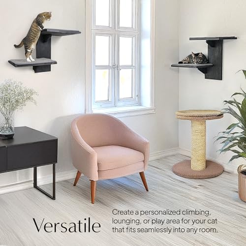 Cat Wall Shelves with Sisal Scratching Post P518