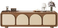 TV Stand Cabinet 4pcs Arched Door Storage Cabinet TV Console X3947