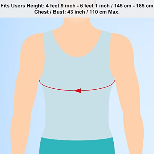 Adjustable Arm Sling Shoulder Immobilizer Support Brace, Black L51957