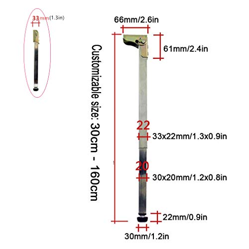 Stainless Steel Folding Telescopic Adjustable Table Legs I618