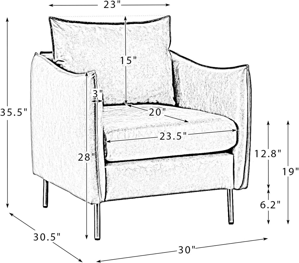 Beige Faux Leather Armchair Set Of 2 K154