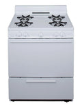 30" Free Standing Gas Range White D31267