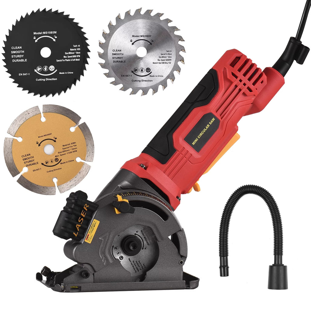 Mini Circular Saw 4.8Amp 3700RPM with Guide Scale Ruler R790