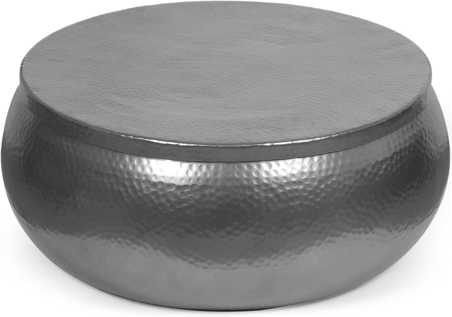 29" Solid Aluminum Round Drum Coffee Table S46041