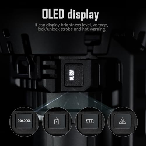 200,000 Lumens Rechargeable Flashlight K35313