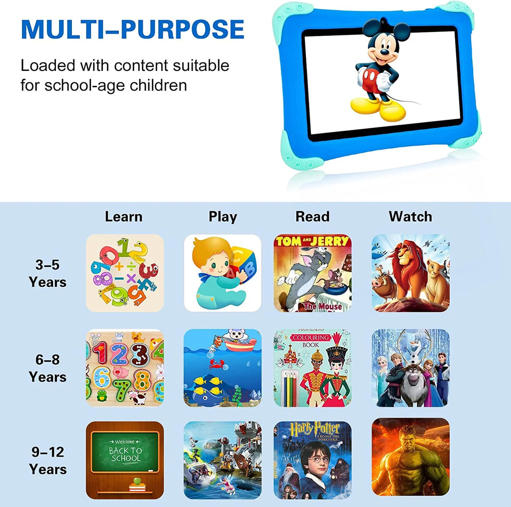 7 inch Android Kids Tablet with Blue Case H27177