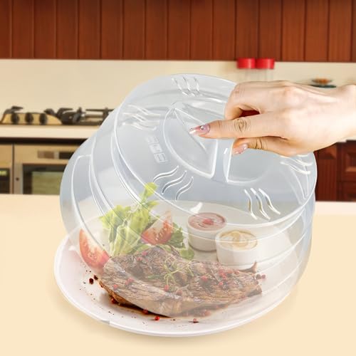 2PCS Microwave Splatter Cover 11.5 Inch BPA Free E656641