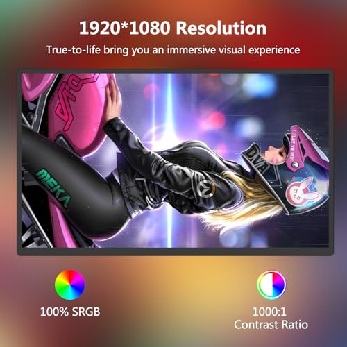18.5 inch 120Hz 1080P FHD HDR USB HDMI Portable Monitor with Sleeve K5557