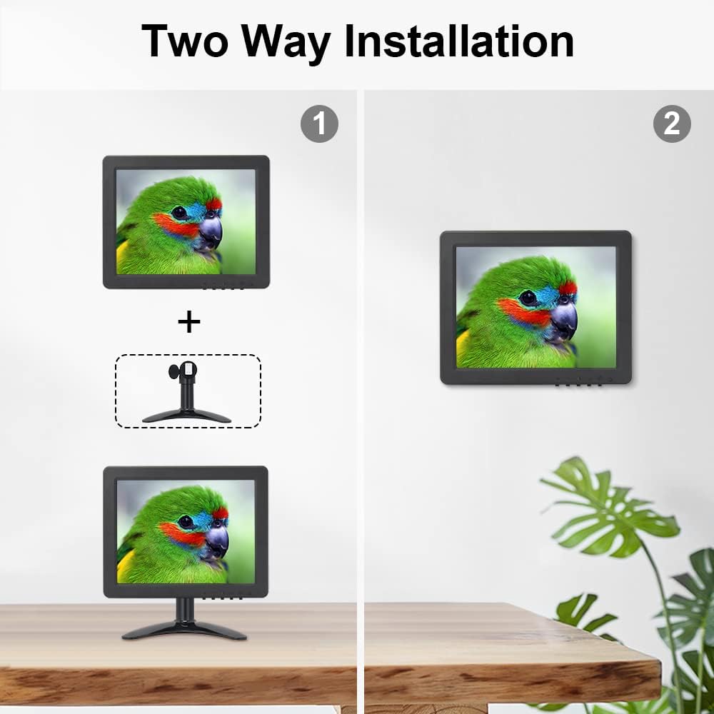 8 inch Portable HDMI Monitor with Speakers, Pack of 2 S8905
