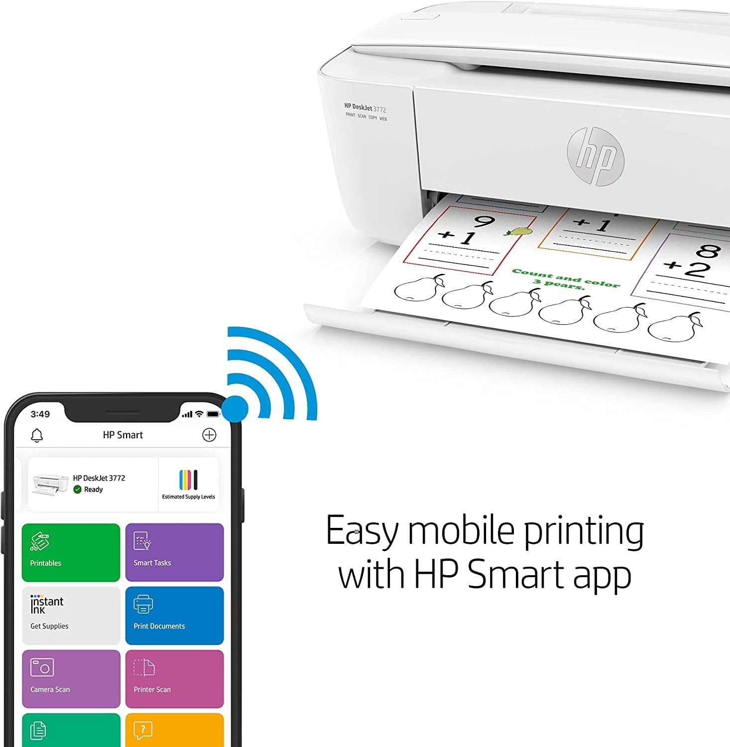 Wireless Color Inkjet Printer All-in-One with LCD Display L53687