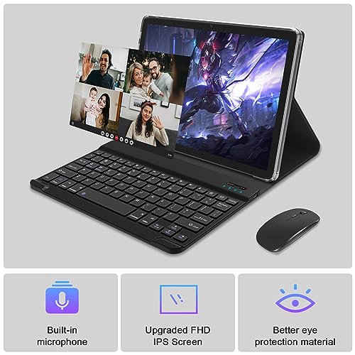 Android 13 Tablet 10 Inch 128GB ROM 16GB RAM 2 In 1 with Keyboard Octa-Core 13MP Camera FHD IPS Display A388