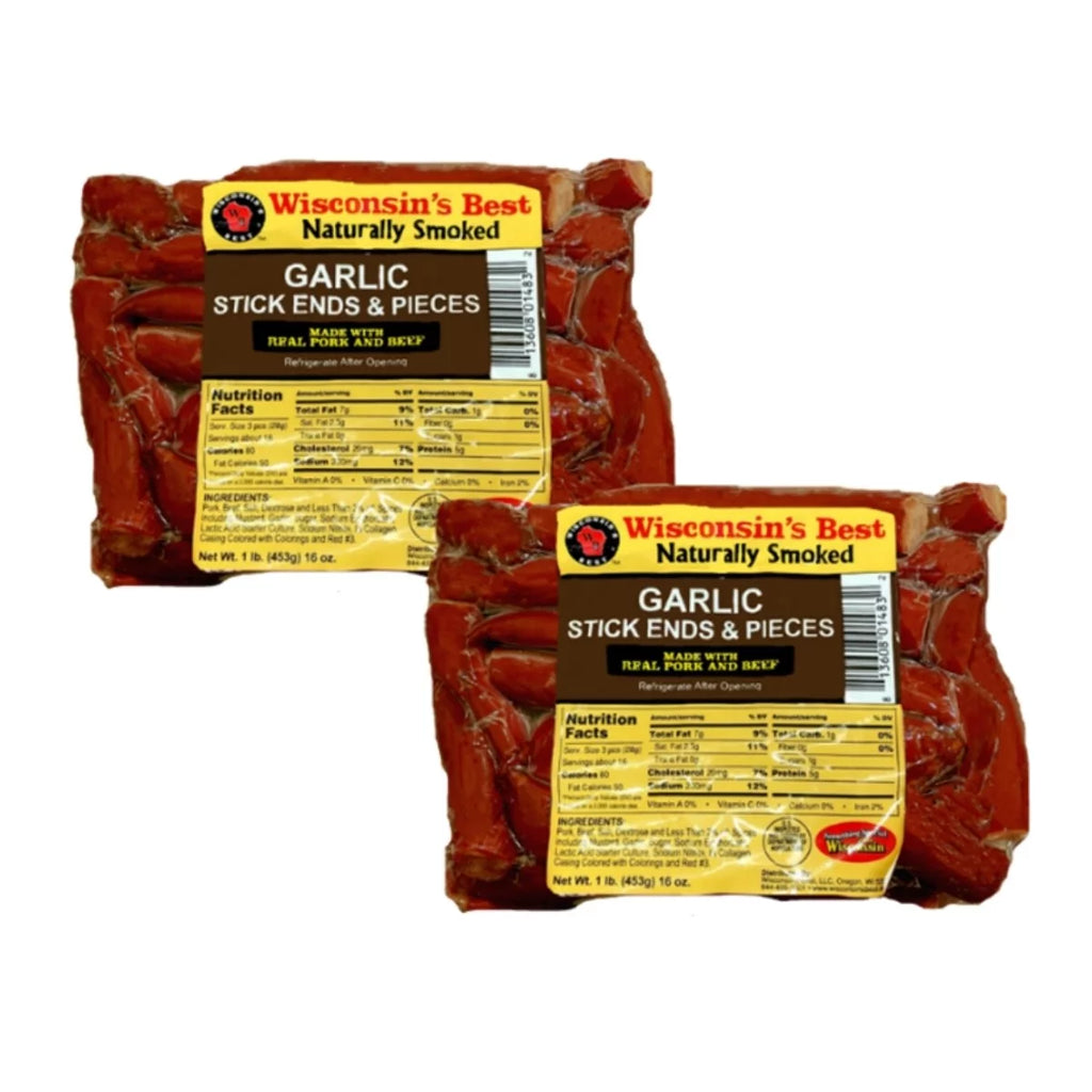 100% Beef Meat Snacks - JALAPENO CHEDDAR CHEESE Snack Stick Pack, 2 lbs. (2-16 oz. Packages) X611714