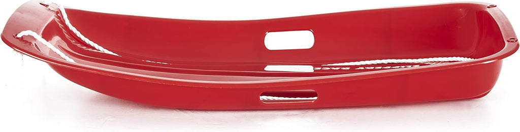 Red 2 Pack Plastic Snow Sled with Pull Rope and Handles S471