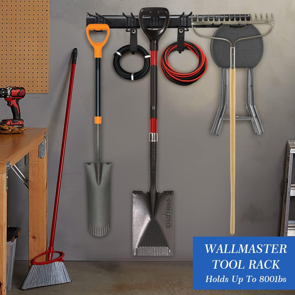Heavy Duty Steel Tool Storage Rack with Wall Hooks Pack of 2 P524971