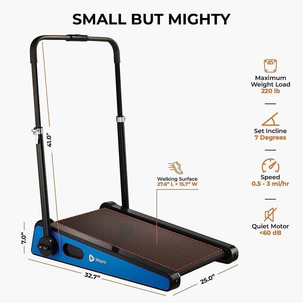 Smallest Portable 30in Walking Pad Treadmill with Incline E27435