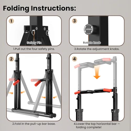 Foldable Pull Up Dip Station I465637