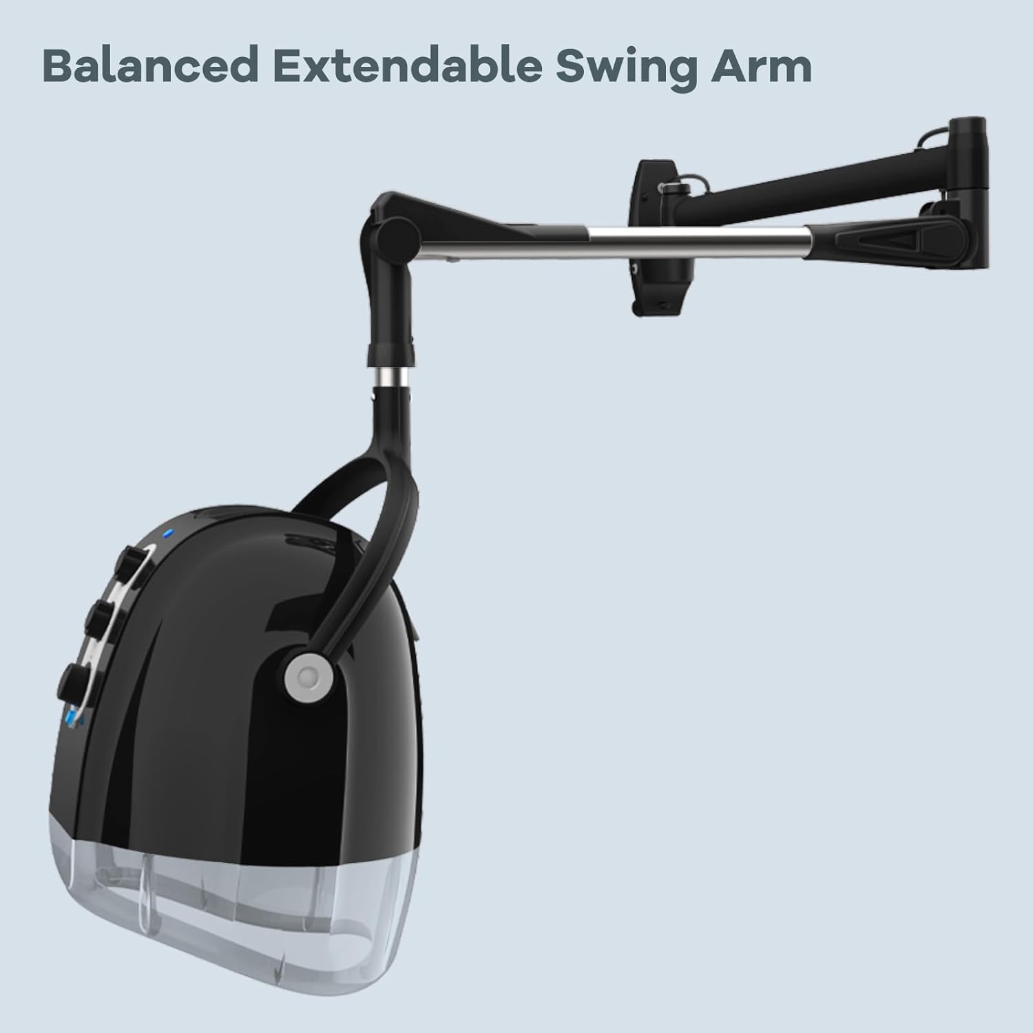 Wall Mount Hooded Salon Hair Dryer, Ionic, Temperature & Drying Adjustable, 60-Minute Timing Z586
