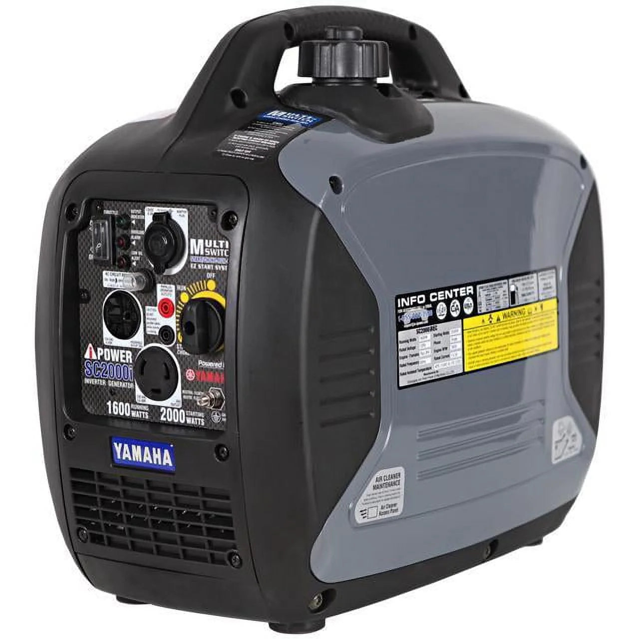 Portable Inverter Generator, 2,000 Watt Starting, 1,600 Watt Running, Gasoline M520430