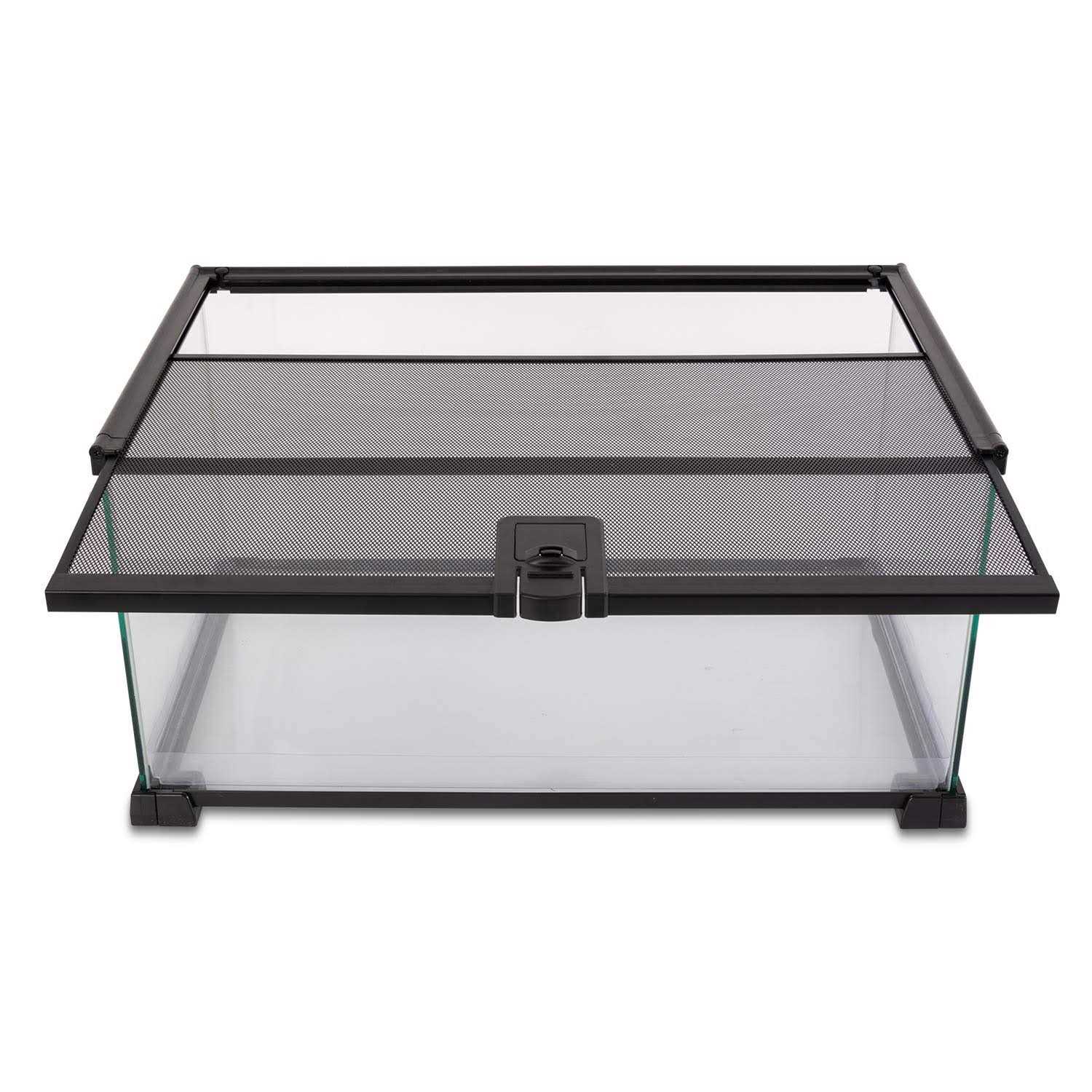 10 Gallon Glass Reptile Terrarium with Sliding Screen Top N166