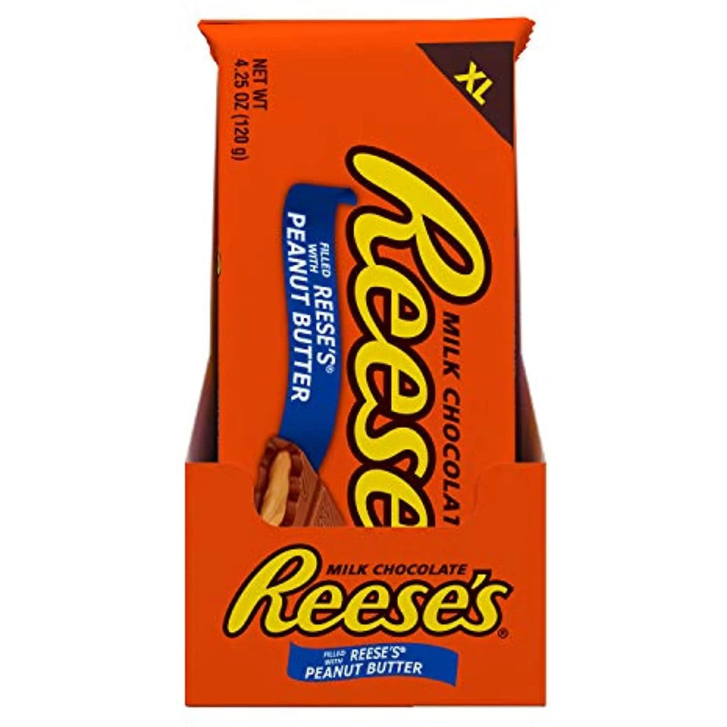 Milk Chocolate Peanut Butter Candy Bars, 4.25 Oz (12 Count) J844923