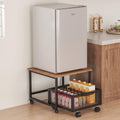 Mini Fridge Stand with Metal Basket Drawers R715163