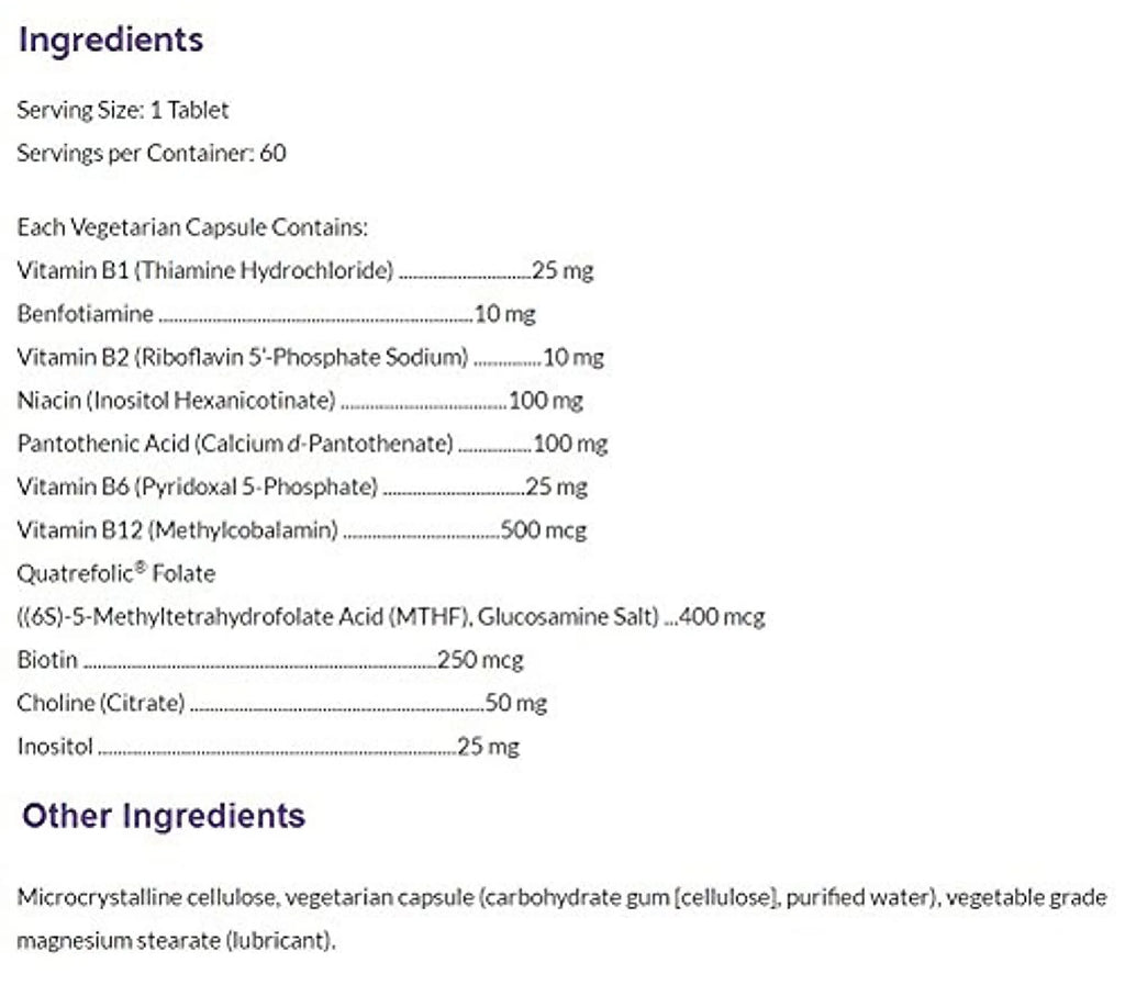 Active B Complex 60 vegcaps F9109