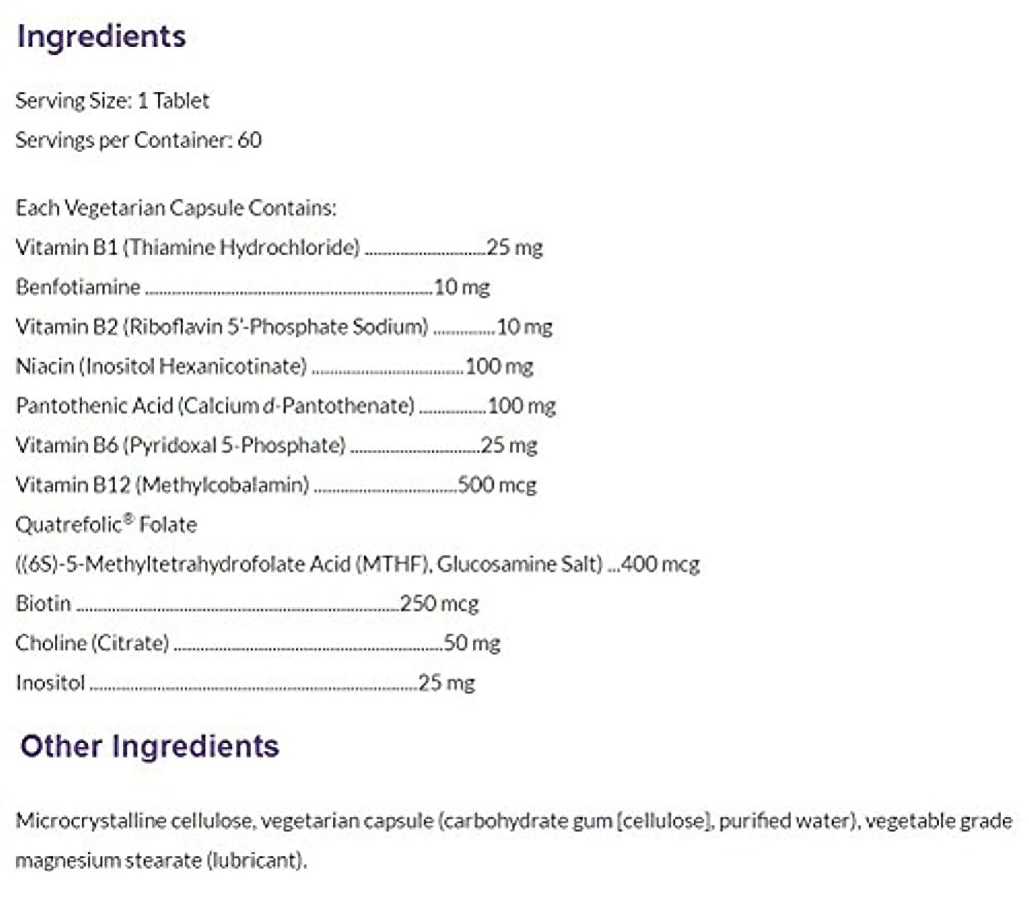 Active B Complex 60 vegcaps F9109