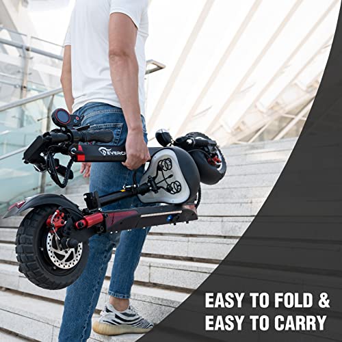 Electric Scooter with 800W Motor, 10'' Solid Tires, Seat & Dual Braking D257485