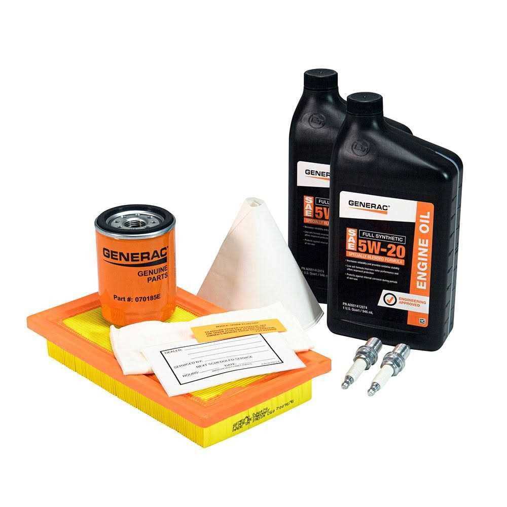 Maintenance Kit with 5w-20 Synthetic Oil for 14 17kW Air-Cooled Generators H116