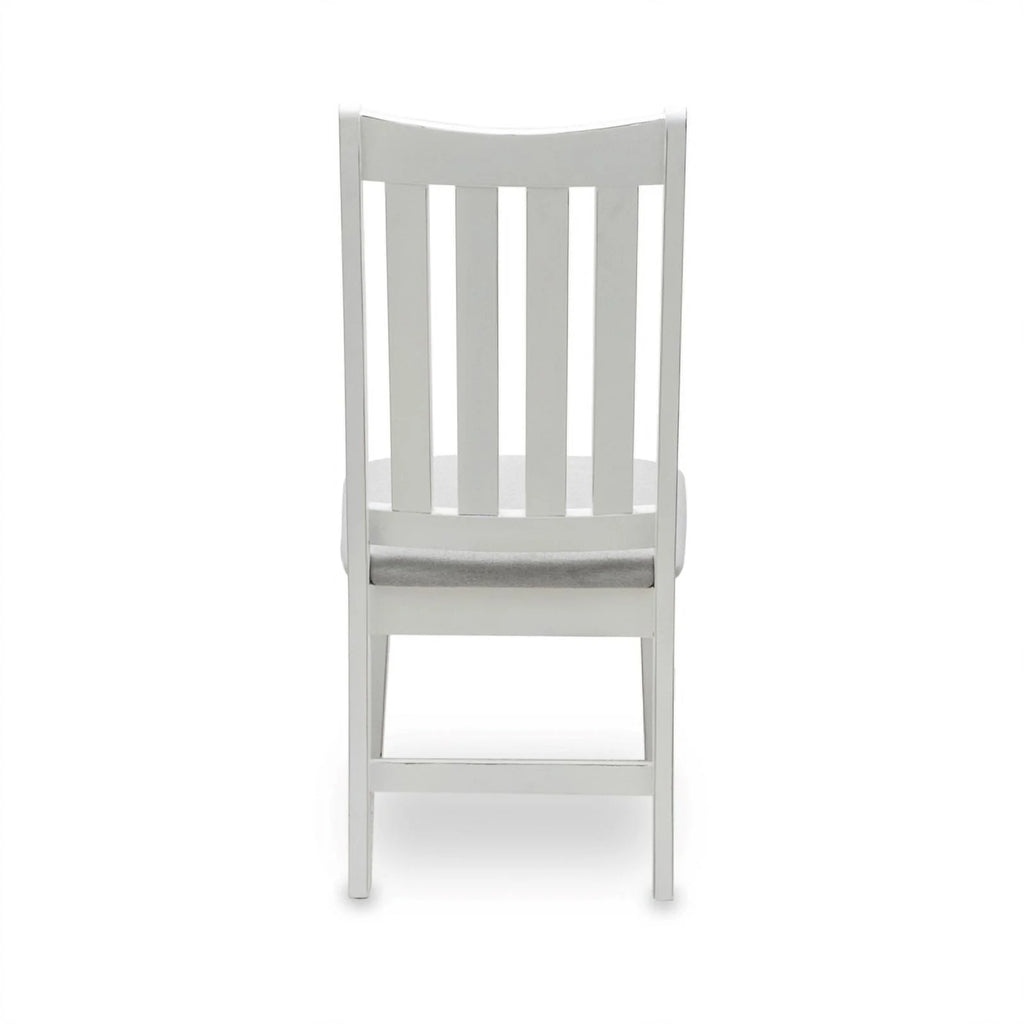 Gray White Wood Desk and Chair Set X1491