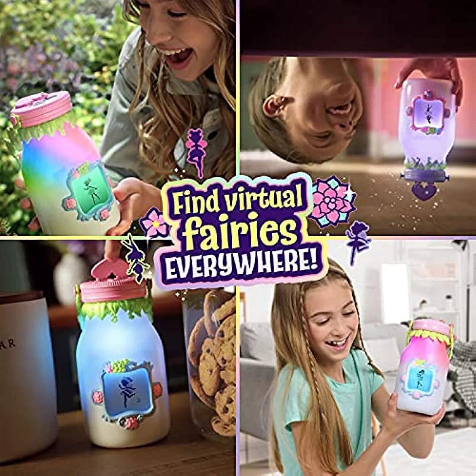 Electronic Fairy Jar Catches 30+ Virtual Fairies (Pink) U227121
